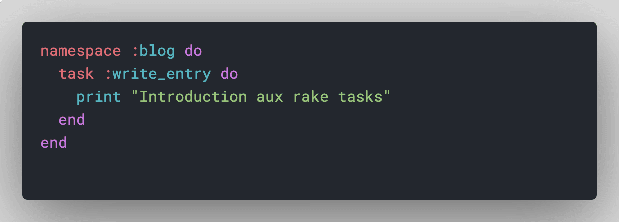 Introduction aux "Rake tasks"