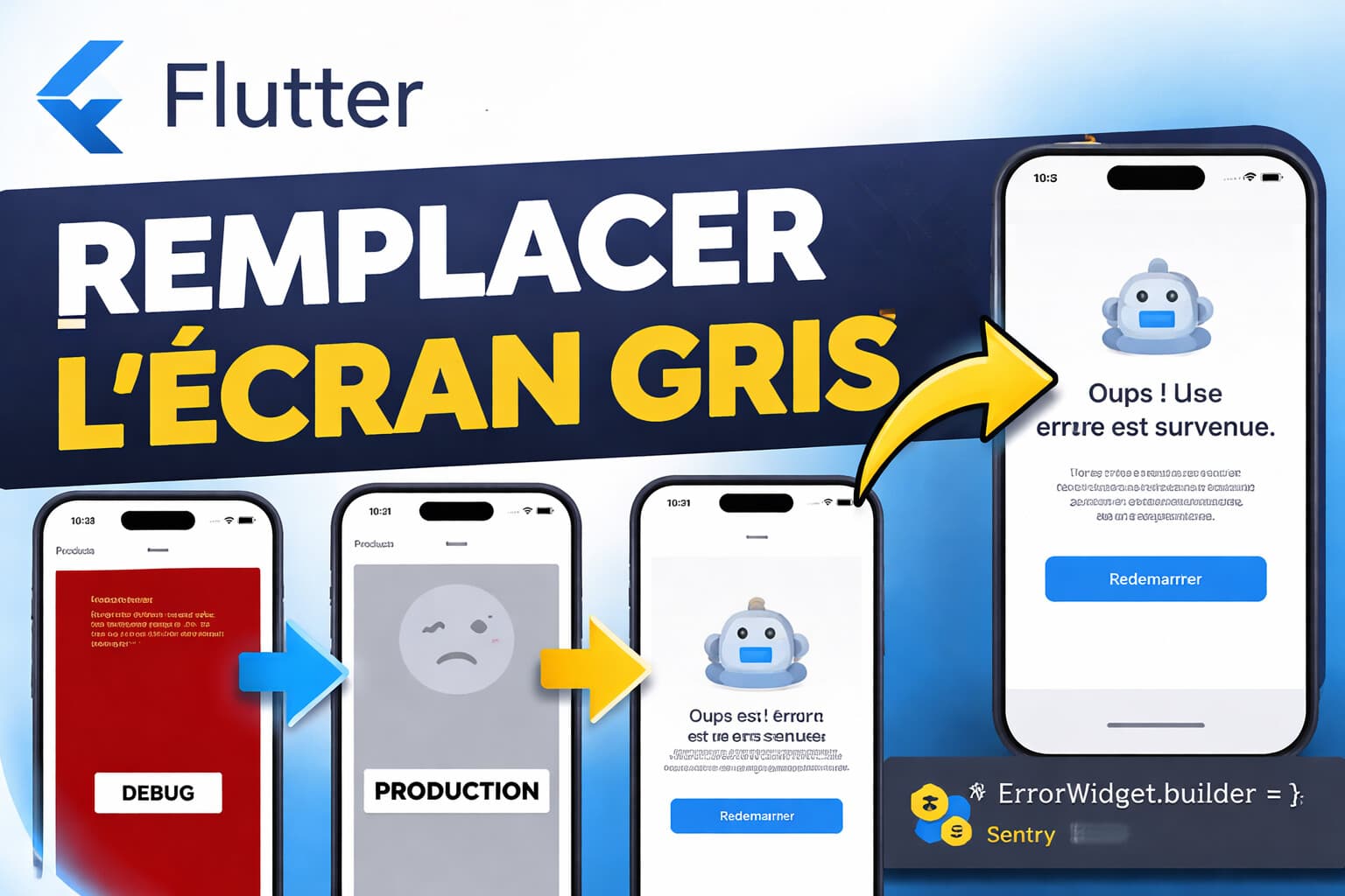 Flutter : supprimer l'écran gris de la mort en production