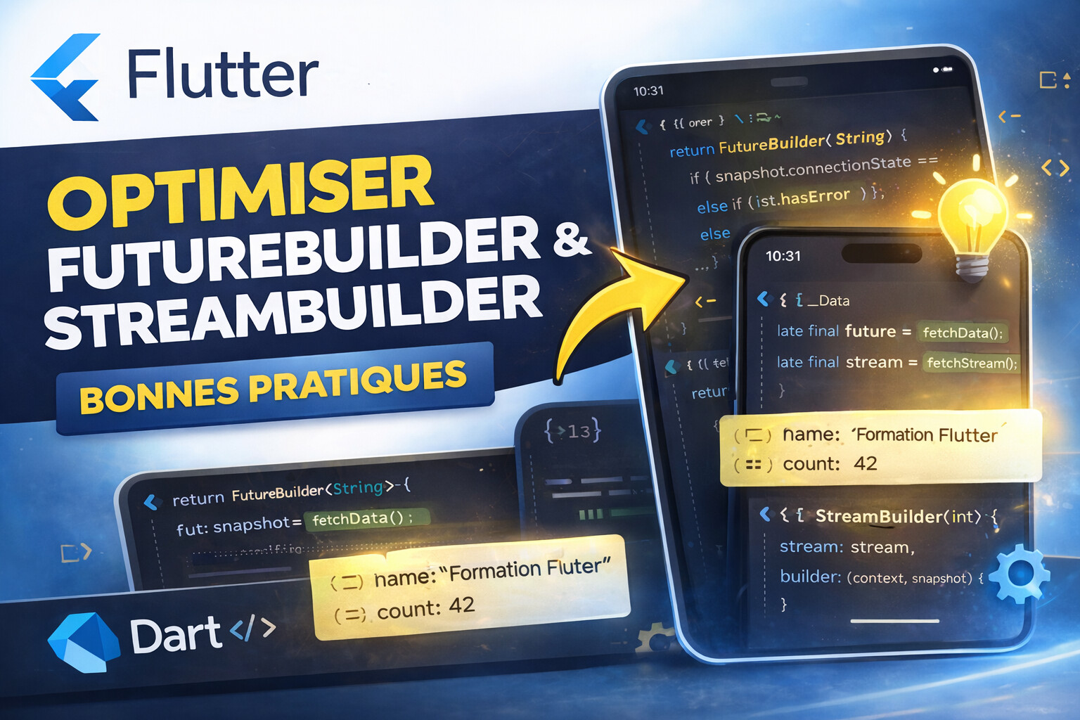 FutureBuilder & StreamBuilder : bonnes pratiques en Flutter avec Dart