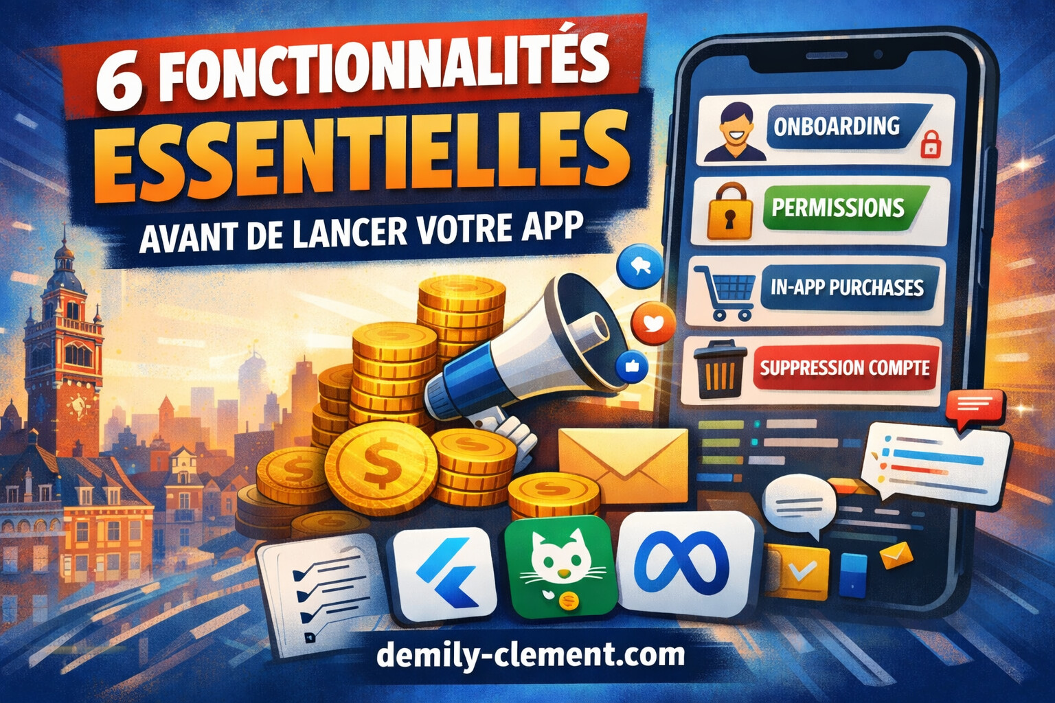 6 fonctionnalités incontournables à intégrer avant le lancement de votre app mobile